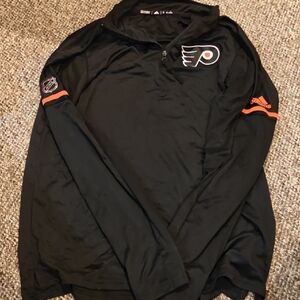 Adidas Black and Orange Flyers Pullover